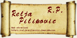 Relja Pilipović vizit kartica